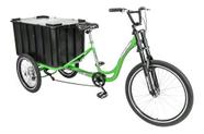 Triciclo multiuso verde - caixa fechada