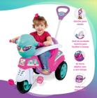 Triciclo para Passeio Infantil Baby City Menina com Empurrador - Rosa Menina