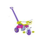 Triciclo tico Tico Festa Rosa Motoca Infantil Com Cestinha - Magic Toys