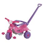 Triciclo Tico-Tico Pets com Haste Removível Rosa - 2811 - Magic Toys