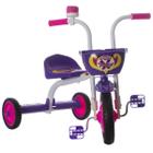 Triciclo Velotrol Motoca Infantil Passeio Seguro Ultra Bikes Kids Top Girl Menina Roxo Branco