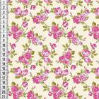 Tricoline Estampado Dg Floral - Bege 5364-02 - Loja Malu