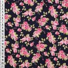 Tricoline Estampado Dg Floral - Marinho 5364-04