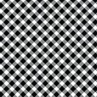Tricoline Estampado Xadrez Diagonal Branco - 100% Algodão, Unid. 50cm x 1,50mt