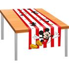 Trilho de Mesa de Tecido 40x200cm Festa Mickey Mouse - 01 Unidade - Regina - Rizzo Festas