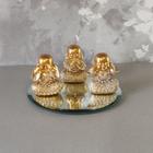 Trio buda decorativo Enfeite Resina Meditando kit com 3 modelo a escolher Budismo Sabedoria Monge Hindu Sábio Bebê B73