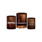 Trio Capa Cilindro Ana Castela 3D Em Tecido Com Elástico