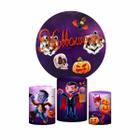 Trio Capa Cilindro + Painel Redondo 3D Halloween 1,50M Veste