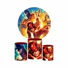 Trio Capa Cilindro + Painel Redondo 3D The Flash 1,50M Veste