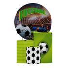 Trio Capa Cilindro + Painel Temático De Futebol Veste Fácil - Decoraset