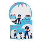 Trio Capas Cilindros Policial + Painel Tecido Veste Fácil - Decoraset