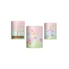 Trio Capas Cilindros Sublimado Jardim Candy Tecido Veste