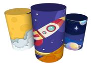 Trio Capas De Cilindro Veste Fácil C/ Elástico Astronauta