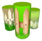 Trio Capas De Cilindro Veste Fácil C/ Elástico Fazendinha