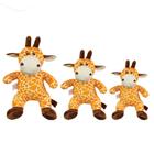 Trio De Animais Safari Girafa Bichinhos Para Criança PMG Bebe Presente Menina Menino Brinquedo