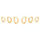 Trio De Argolas Torcidas Banhado a Ouro 18 K