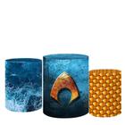 Trio De Capas Cilindros 3D Sublimado Aquaman Fcc-098 - Felicitá