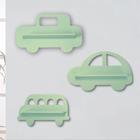 Trio De Prateleira Nicho Formato De Carro Em Mdf Decoração- Lc Baby