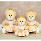 Trio de ursas princesa petit com renda 15/18/22