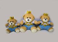 Trio De Ursinhos Para Nichos 15cm 20cm 25cm Coroa - Princesa Rei- Aviador