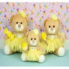 Trio de urso docinho vestido para decoraçao - CKD CONFECÇÕES