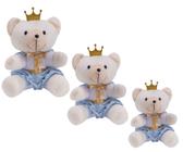 Trio de Urso Príncipe Azul para Nicho de Quarto do Bebê 3pçs - JANDIS BABY ENXOVAIS E DECORAÇÕES