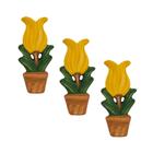 Trio de Vaso de Parede Tulipa Decoração Jardim - Várias Variedades