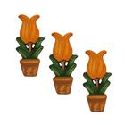 Trio de Vaso de Parede Tulipa Decoração Jardim - Várias Variedades