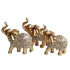 Trio Elefantes Decorativo Resina Indiano Sabedoria Sorte 3 - trioK