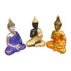 Trio Estátua Buda Hindu Resina - EQUILIBRIO