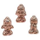 Trio Mini Buda Pequeno Nada Não Vejo Ouço Falo Porcelana