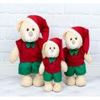 Trio ursos de pelucia amore - natal padrão