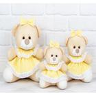 Trio ursos vestido baby poa para decoraçao 15/18/22 - CKD CONFECÇÕES