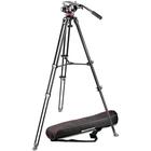 Tripé manfrotto mvk502am-1 com cabeça hidráulica mvh502ah