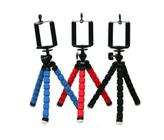 Tripé mini flexível com suporte para smartphone