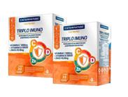 Triplo Imuno Vitamina C, D E Zinco ( kit 2x30 Comp ) - Catarinense