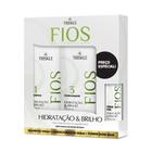 Triskle Kit Fios Hidratação e Brilho Shampoo 500ml + Condicionador 500ml + Loção 45ml