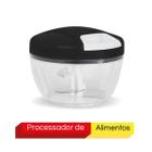 Triturador de legumes 500ml Preto