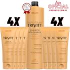 Trivitt - Shampoo 1L + 4 Und. Condicionador 200ml + 4 Und. Leave In 200ml
