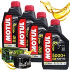Troca de Óleo Bmw C 600 Sport / C 650 Gt Motul 5000+ 10w40 + Filtro Hiflo