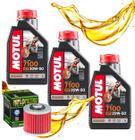 Troca De Oleo Yamaha Xt 660 Motul 7100 20w50 + Filtro Hiflo