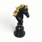 Troféu Para Campeonato De Xadrez Cavalo Preto Luxo Verito