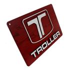 Troller Placa  Relevo , Decoração, Garagem, Jeep! 44cm