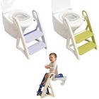 Troninho Com Escada Infantil Assento Degrau Desmontável Vaso Sanitário Criança Elevação Menina Menino Verde Roxo 8061