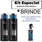 Truss kit dois shampoo miracle ganhe uso obrigatório