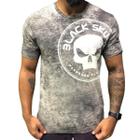 Tshir estonada logo mescla cinza/preto - black skull - clothing (g)