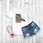 Tshirt Cerveja - Água, malte, lupulo rock - Camiseta -feminina- masculina- baby look