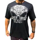 Tshirt machine skull preto - black skull - clothing (xxl2)