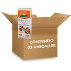 Tubes Free Nuts Castanhas e Cacau Zero Glúten, Zero Leite Natural Life contendo 3 caixas com 50g cada