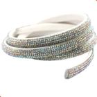 Tubo de strass meia cana 6mm com 10 metros - - Nenhum fabricante -